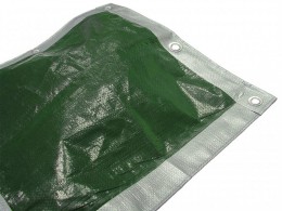 Faithfull Tarpaulin Green / Silver 3.6m x 2.7m (12ft x 9ft) £8.99